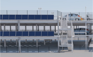 太陽光発電システムの導入で環境への配慮を考えたSDGs対応の駐車場へ