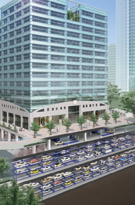 大規模スーパースクエアパーキング